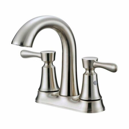 COMFORTCORRECT Verona Series Brushed Nickel Two Handle Lavatory Faucet Quick Connect Push On Pop-Up CO2738869